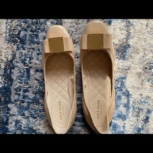 Nudee patent leather Cole Haan ballerina flats